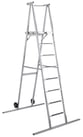 8' Silver Space Saver (Ladder) Podium-P.O.P.